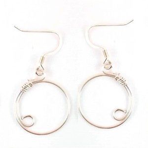 1.5 Inch Silver Plated Hypoallergenic Hoops NEW